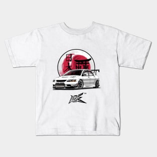 mitsubishi evo 9 stanced / evo ix Kids T-Shirt